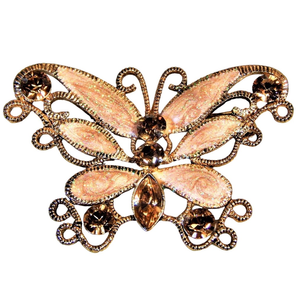 Butterflies are Free to Fly Brooch